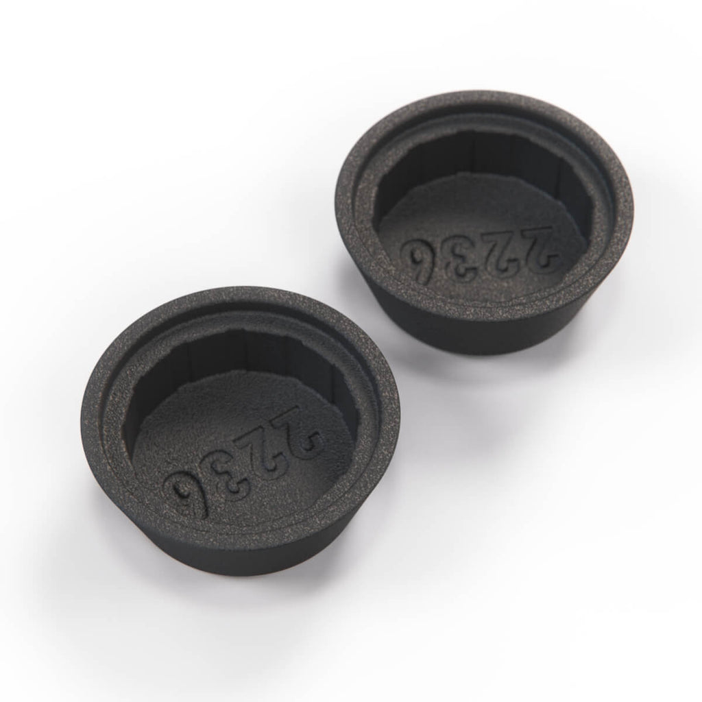 Ferrari 208 288 308 328 512 400 412 Seatbelt Lower Mount Bolt Covers Set of 2 Black — view 4