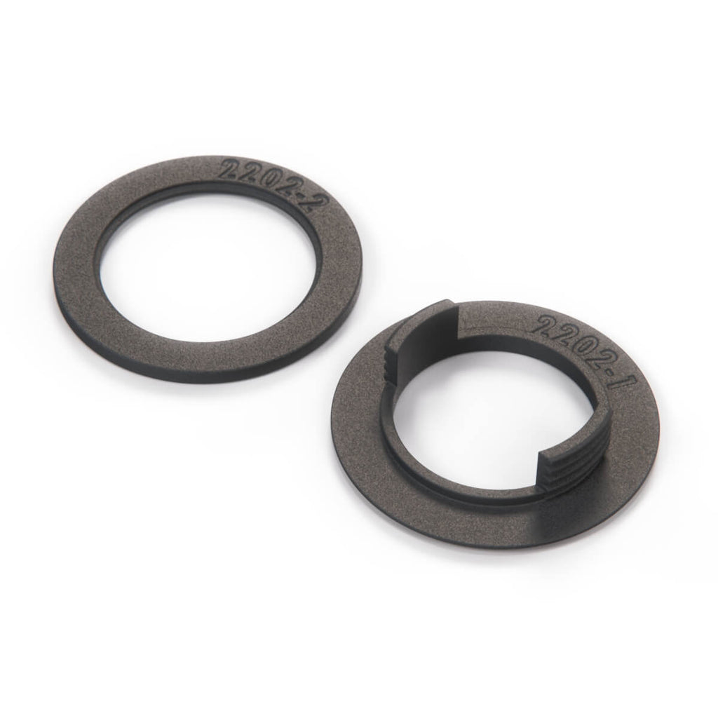 Ferrari 308 328 Ignition Key Cover Trim and Ring Nut Black (60164001 / 60164101) — view 4