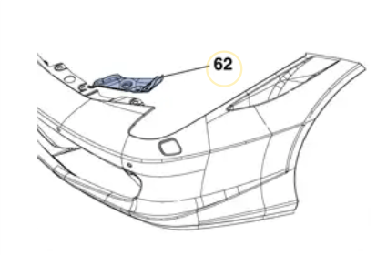 Ferrari 458 Air Intake Under Trim Black Left or Right (83858300 / 83858200) — view 4