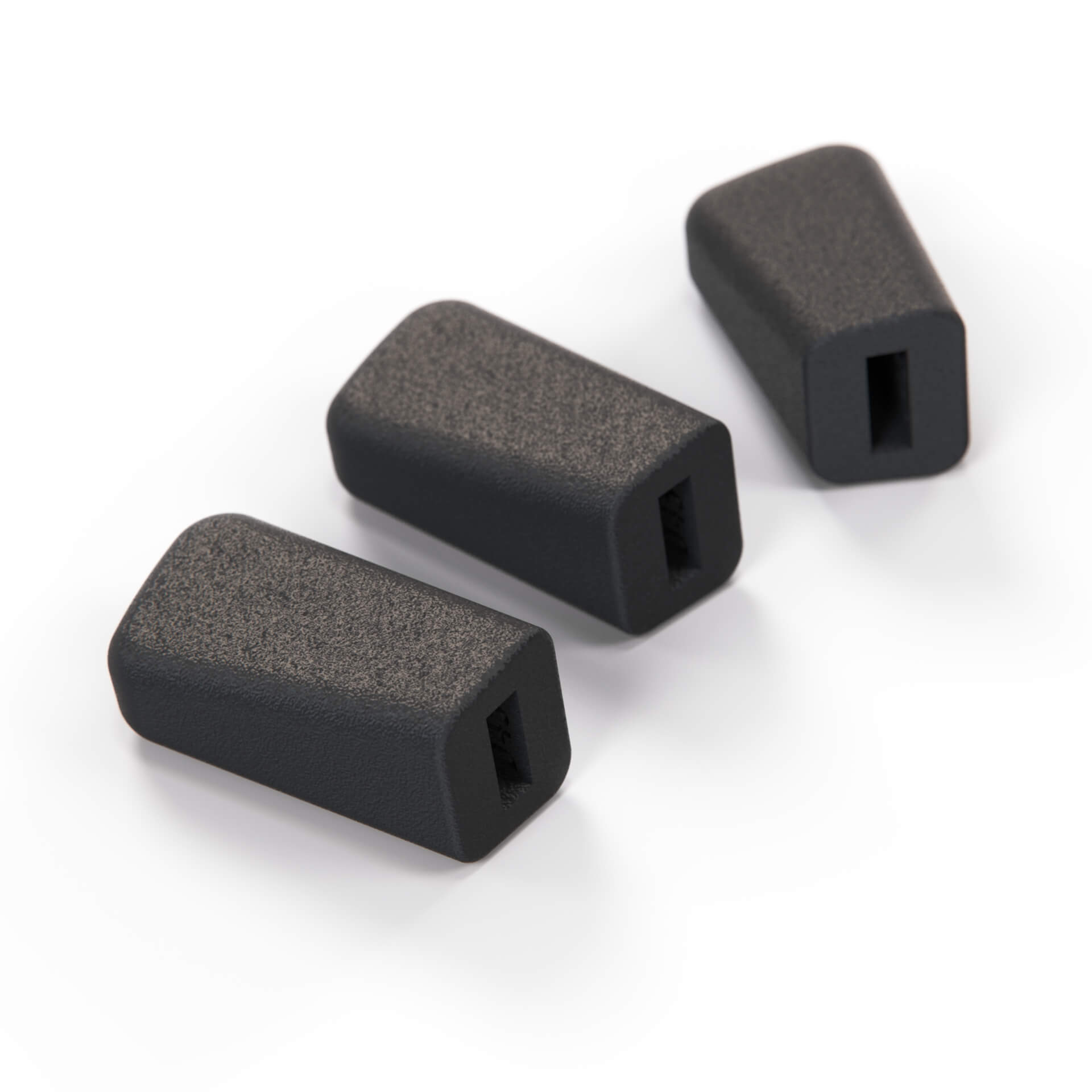 Fiat 124 Spider Sport Coupe Heater Lever Knobs Set Of 3 Black 4165158 — view 3