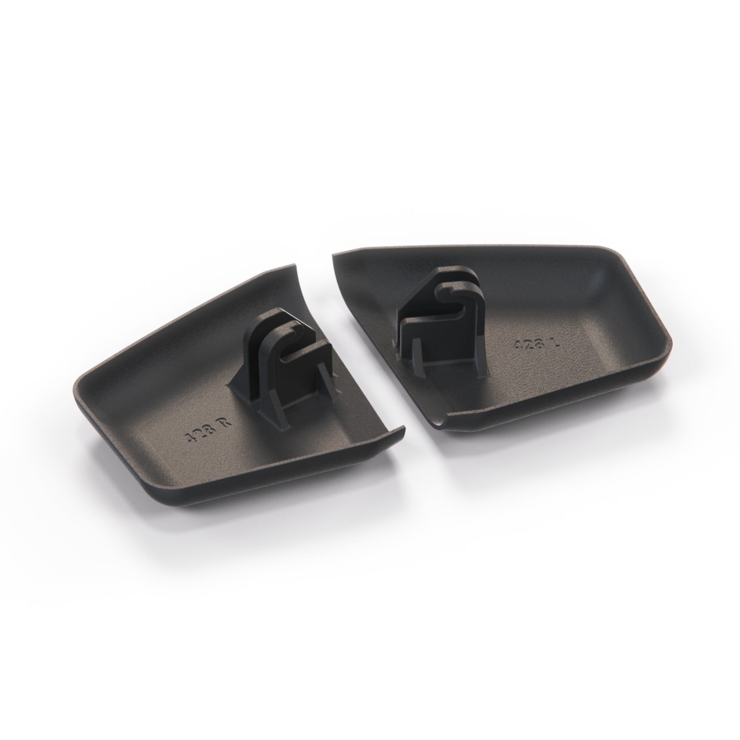 Fiat 124 Spider Shoe Bowl Set Left And Right Plastic Hook Soft Top Cover 1966-1985 — view 2