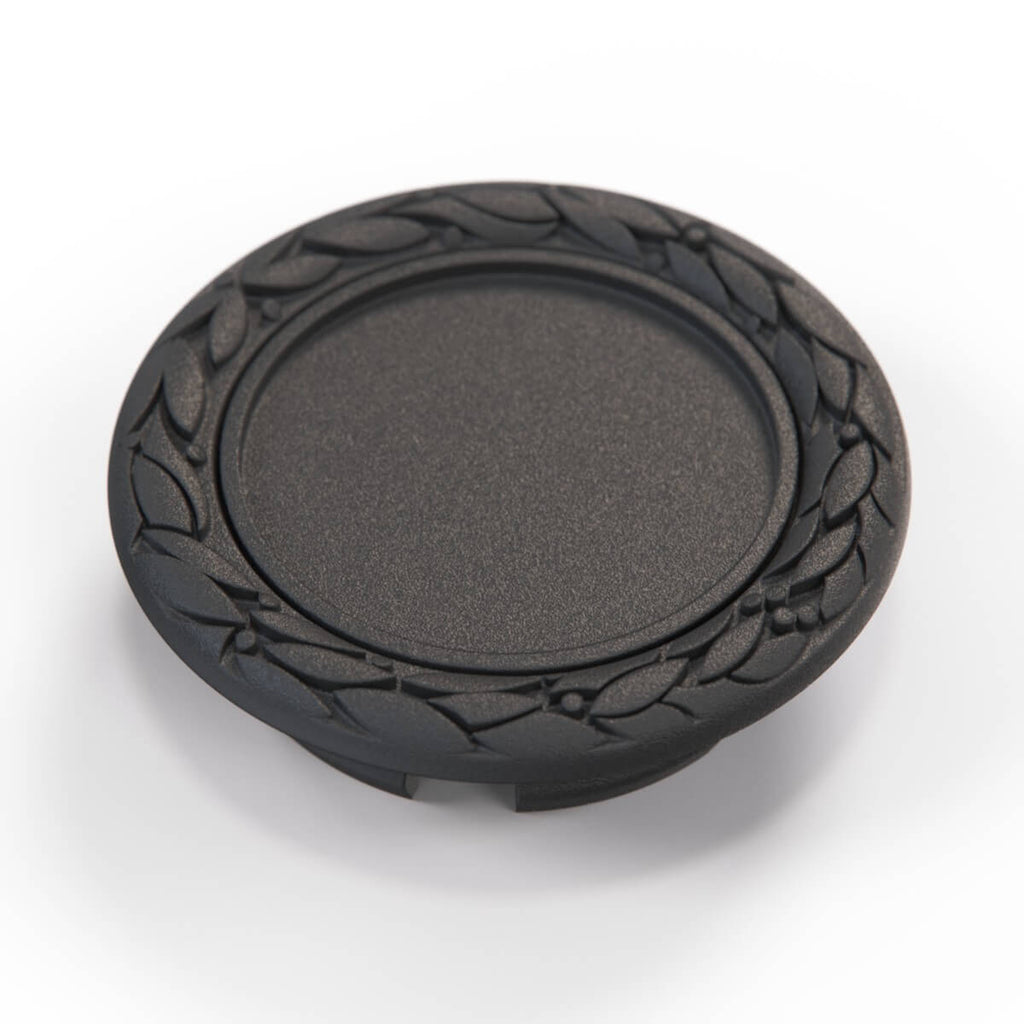Fiat 124 Sport Coupe Cromodora Wheel Hub Cap Primed or Black — view 2