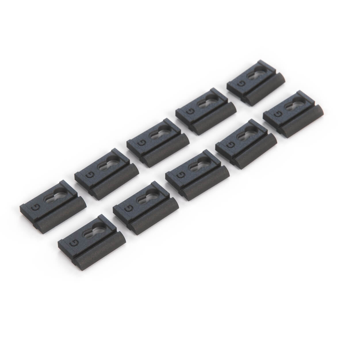 Fiat 124 Sport Coupe Front and Rear Windshield Trim Clip Set of 10 Black (4164595) — view 4