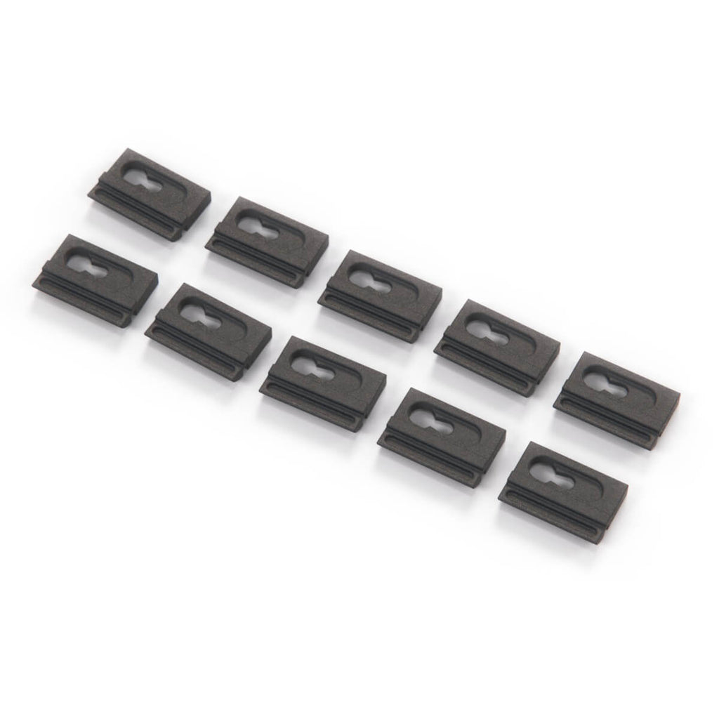 Fiat 124 Sport Coupe Front and Rear Windshield Trim Clip Set of 10 Black (4164595)