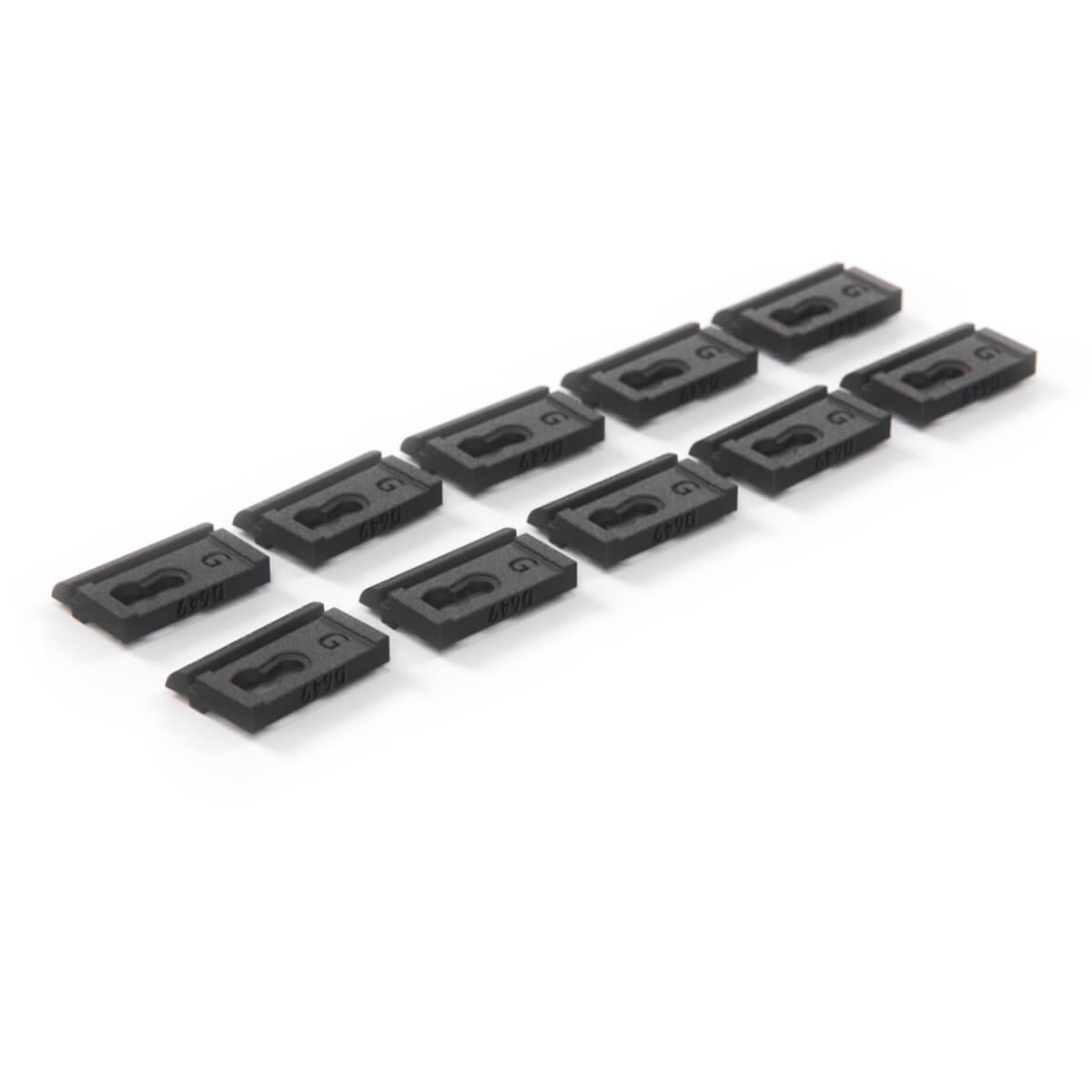 Fiat 124 Sport Coupe Front and Rear Windshield Trim Clip Set of 10 Black (4164595) — view 5