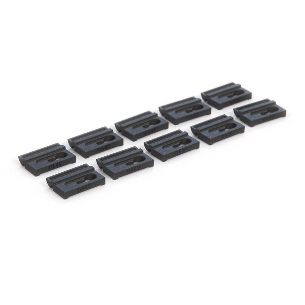 Fiat 124 Sport Coupe Front and Rear Windshield Trim Clip Set of 10 Black (4164595) — view 3