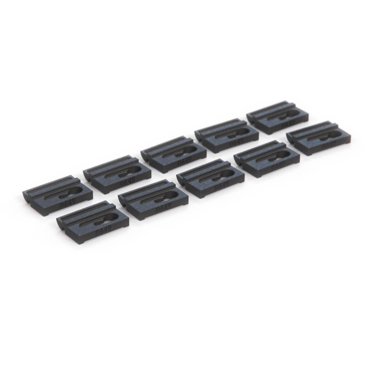 Fiat 124 Sport Coupe Front and Rear Windshield Trim Clip Set of 10 Black (4164595) — view 3