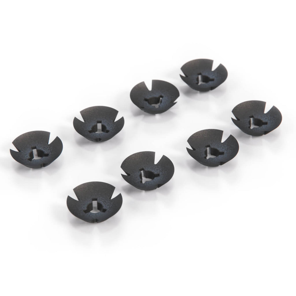 Fiat 124 Sport Coupe Hood Grille Clip Set Of 8 Black — view 3