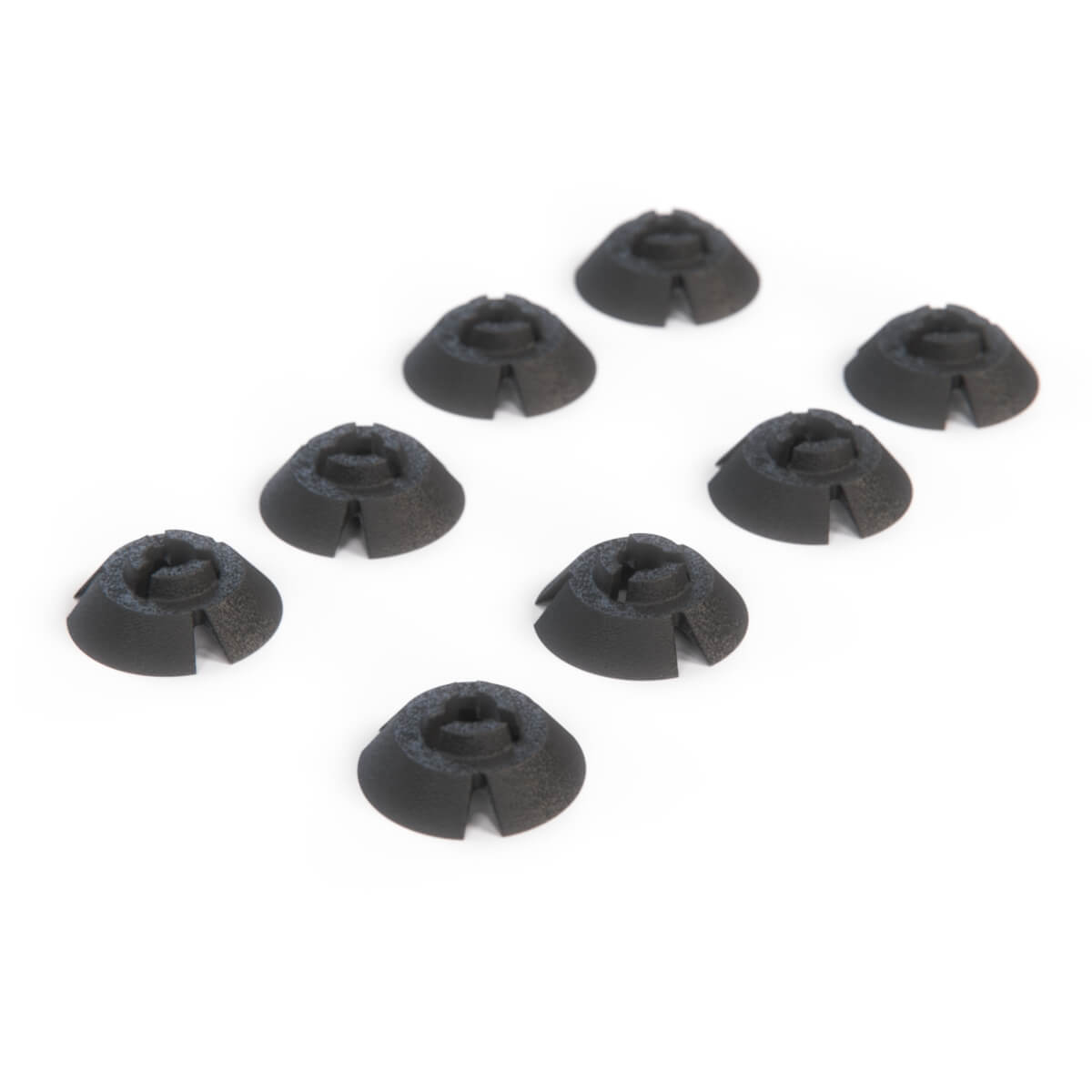 Fiat 124 Sport Coupe Hood Grille Clip Set Of 8 Black — view 2