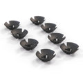Fiat 124 Sport Coupe Hood Grille Clip Set Of 8 Black