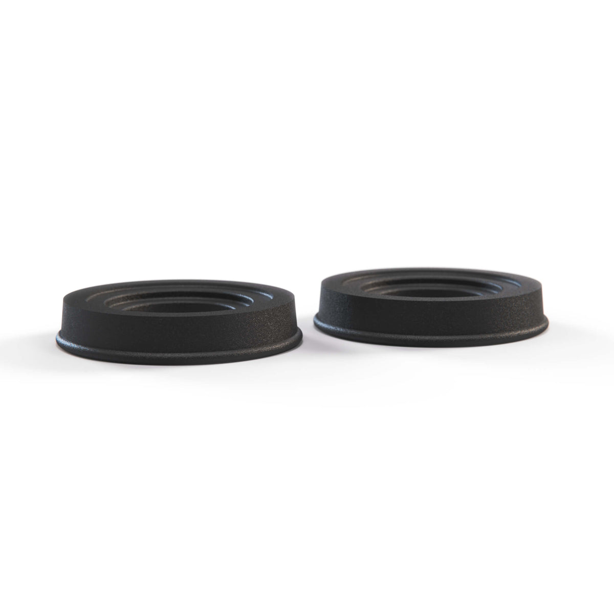 Fiat 124 Sport Coupe Seat 124 Sport Coupe 1600 1800 Door Window Crank Handle Trim Ring Set of 2 Black (4163562) — view 2