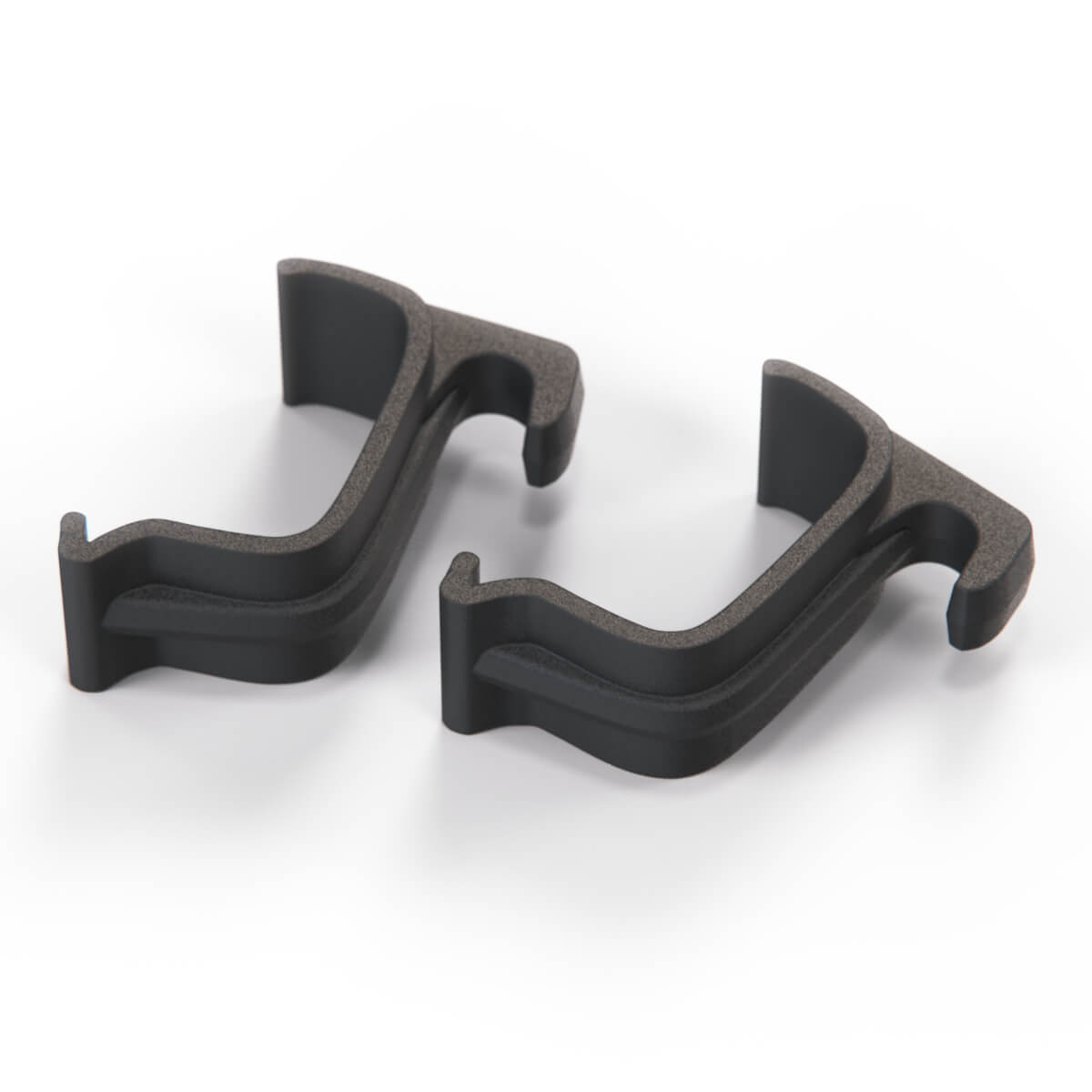Fiat 126P Accessory Clothes Hanger Clip Set of 2 Black