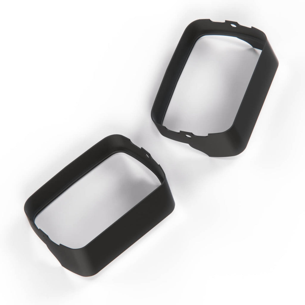 Fiat 126P Hungarian Style Headlight Visors Lamp Covers Set of 2 Black — view 4