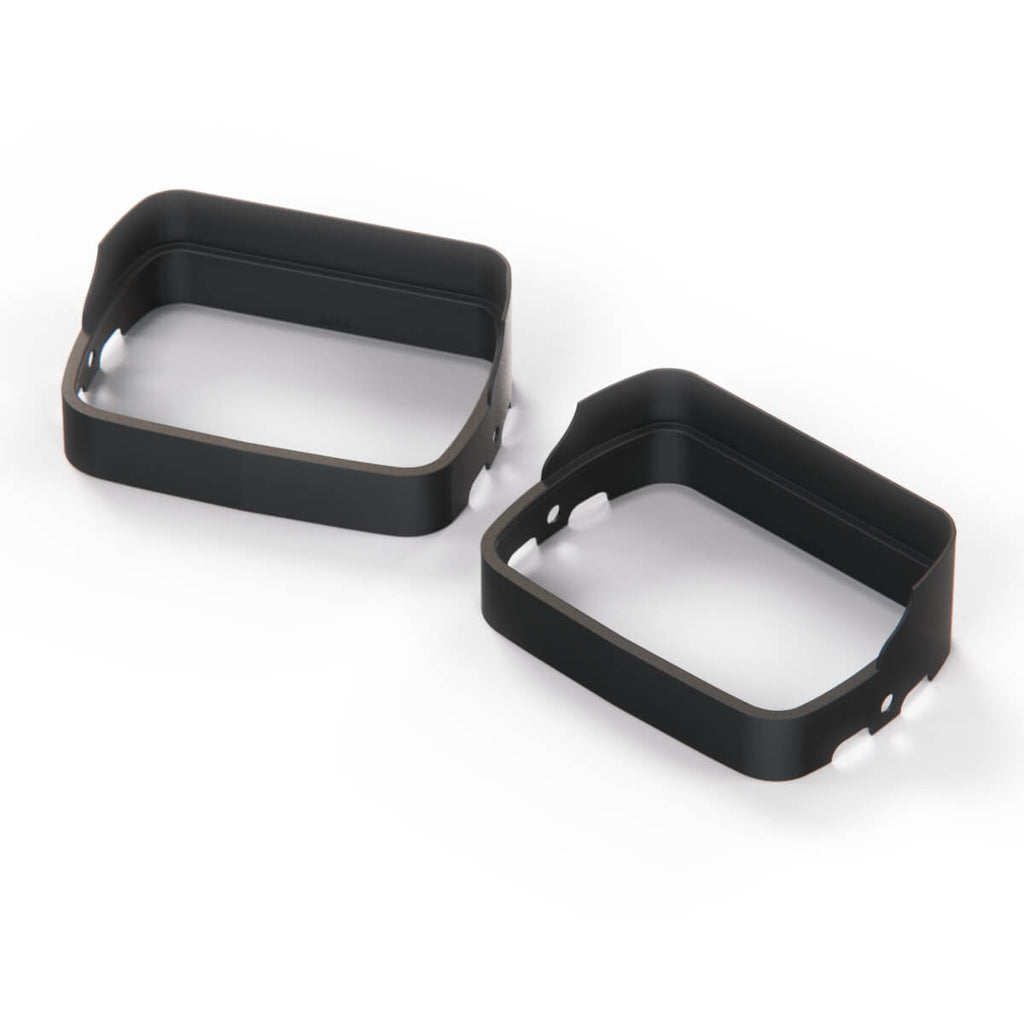 Fiat 126P Hungarian Style Headlight Visors Lamp Covers Set of 2 Black