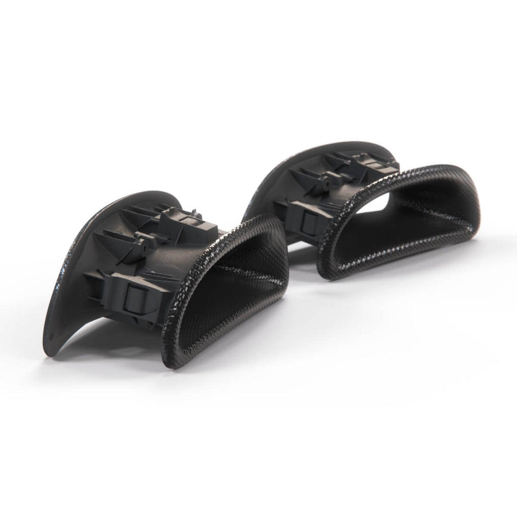 Fiat 500 595 695 Abarth Carbon Fibre Headrest Insert Set of 2 Seats (1726243 / 1726244) — view 3