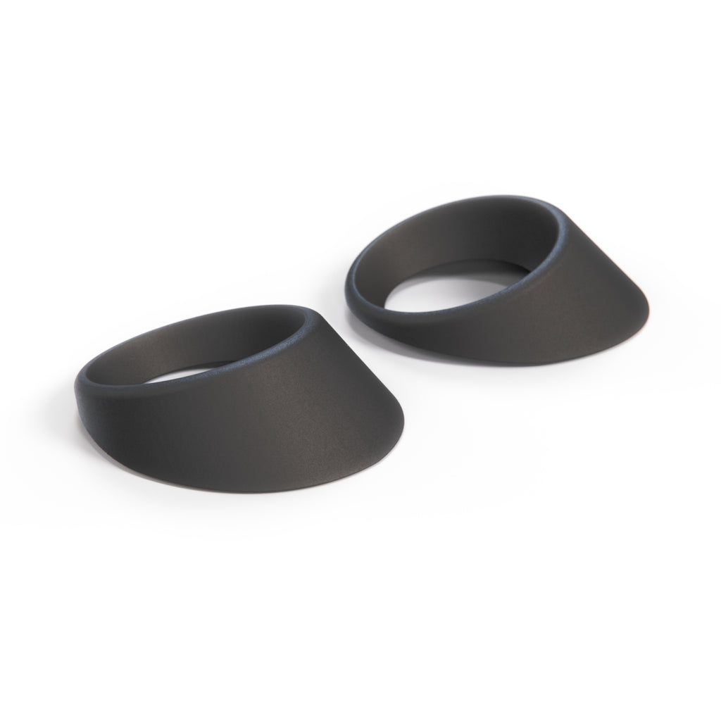 Fiat 500 Abarth Front Fog Trim Set of 2 Left and Right Black (735528190 & 735528191) — view 2