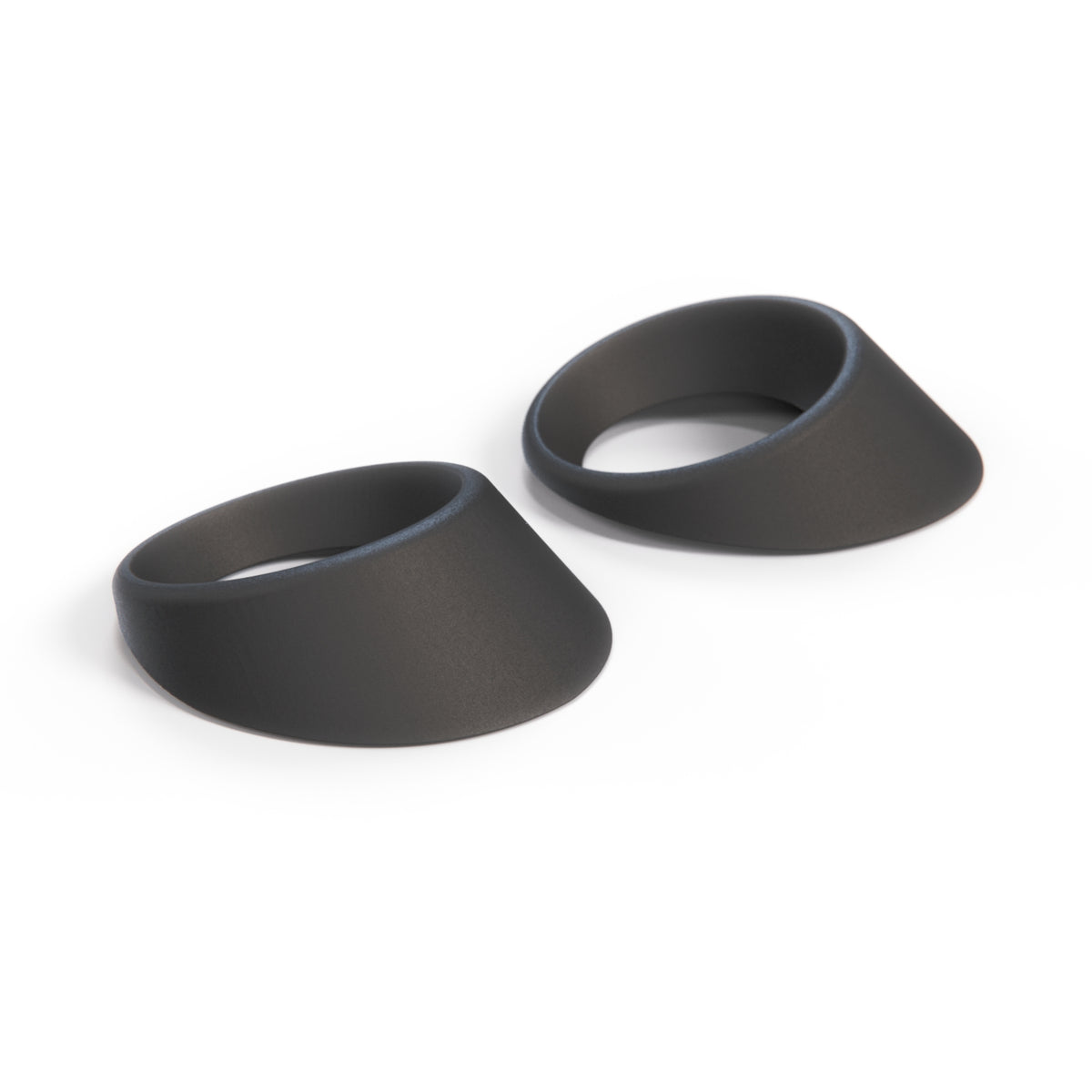 Fiat 500 Abarth Front Fog Trim Set of 2 Left and Right Black (735528190 & 735528191) — view 2
