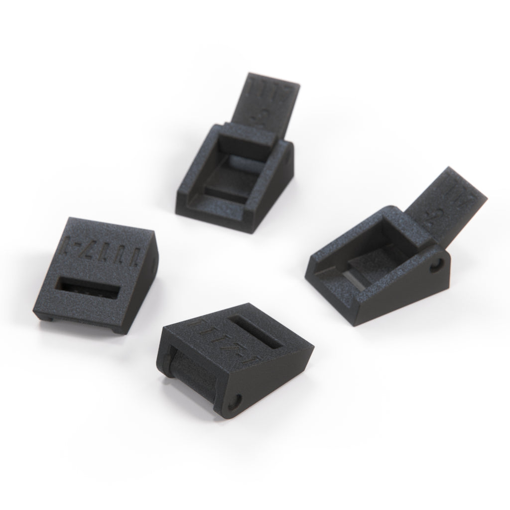 Fiat 500 Reinforced Clips for Convertible Top Straps Set of 4 Black — view 3