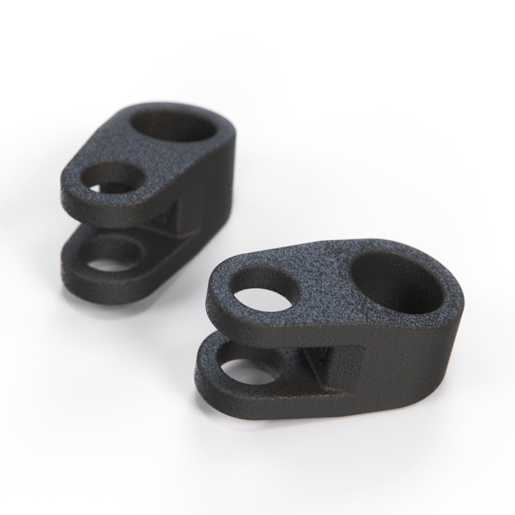 Fiat 500 Sunroof Bracket Component of Repair Kit Set of 2 Black — view 2
