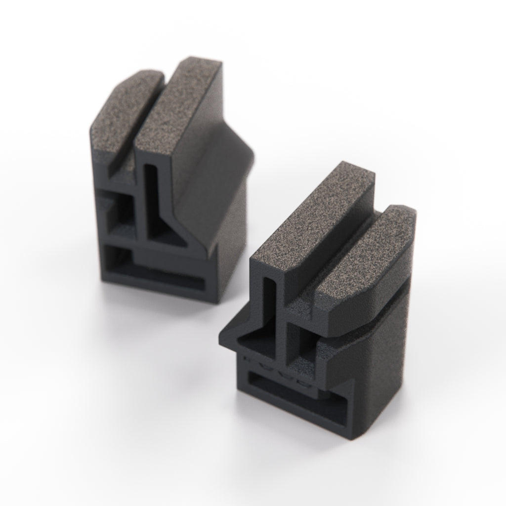 Fiat 500 Sunroof Bracket Component of Repair Kit Set of 2 Left and Right Black