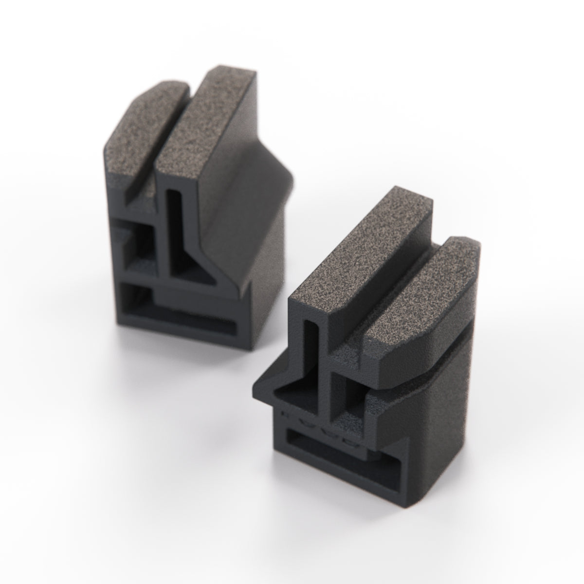 Fiat 500 Sunroof Bracket Component of Repair Kit Set of 2 Left and Right Black