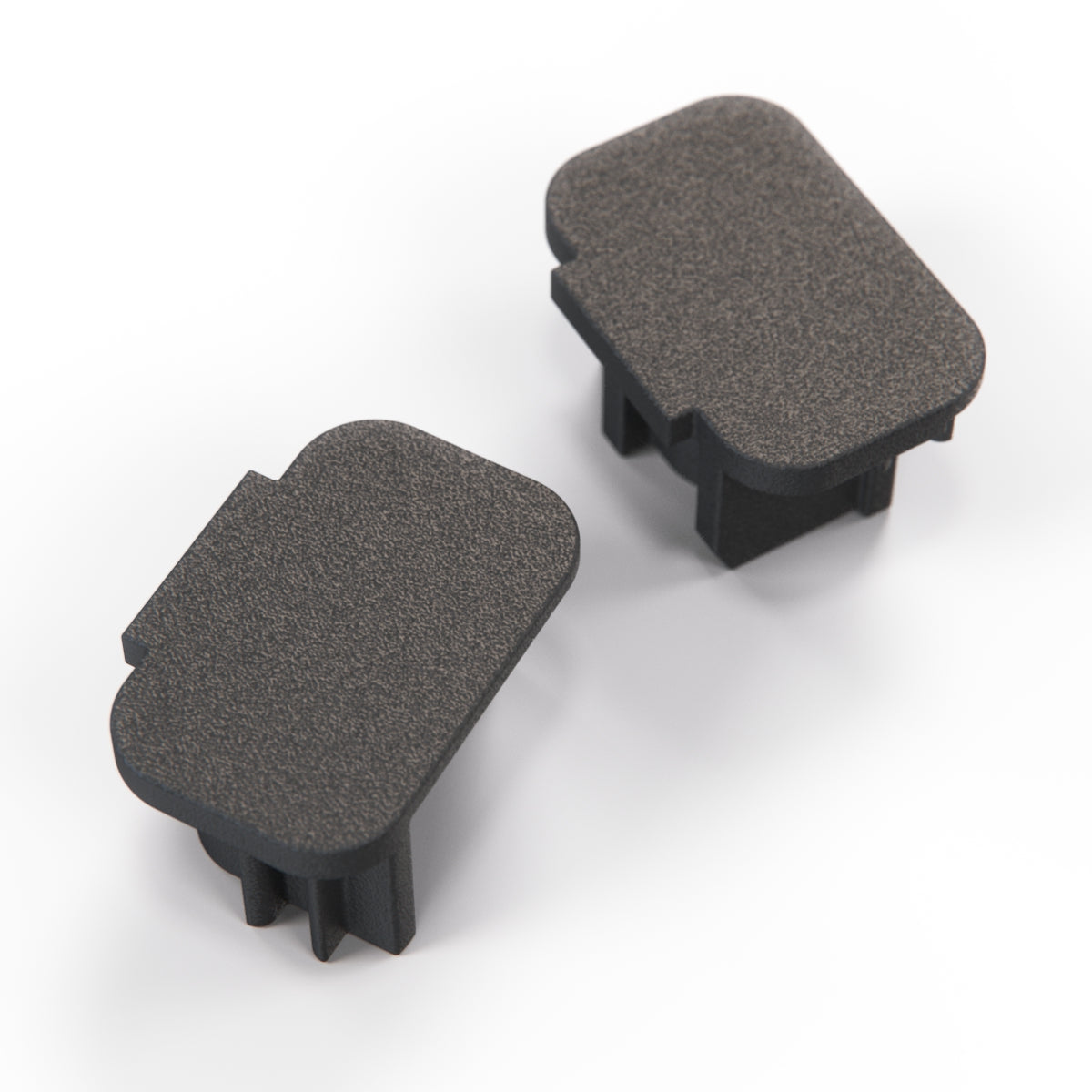 Fiat 500 Sunroof Bracket Component of Repair Kit Set of 2 Left and Right Black (131226500AS03 & 131226600AS03)