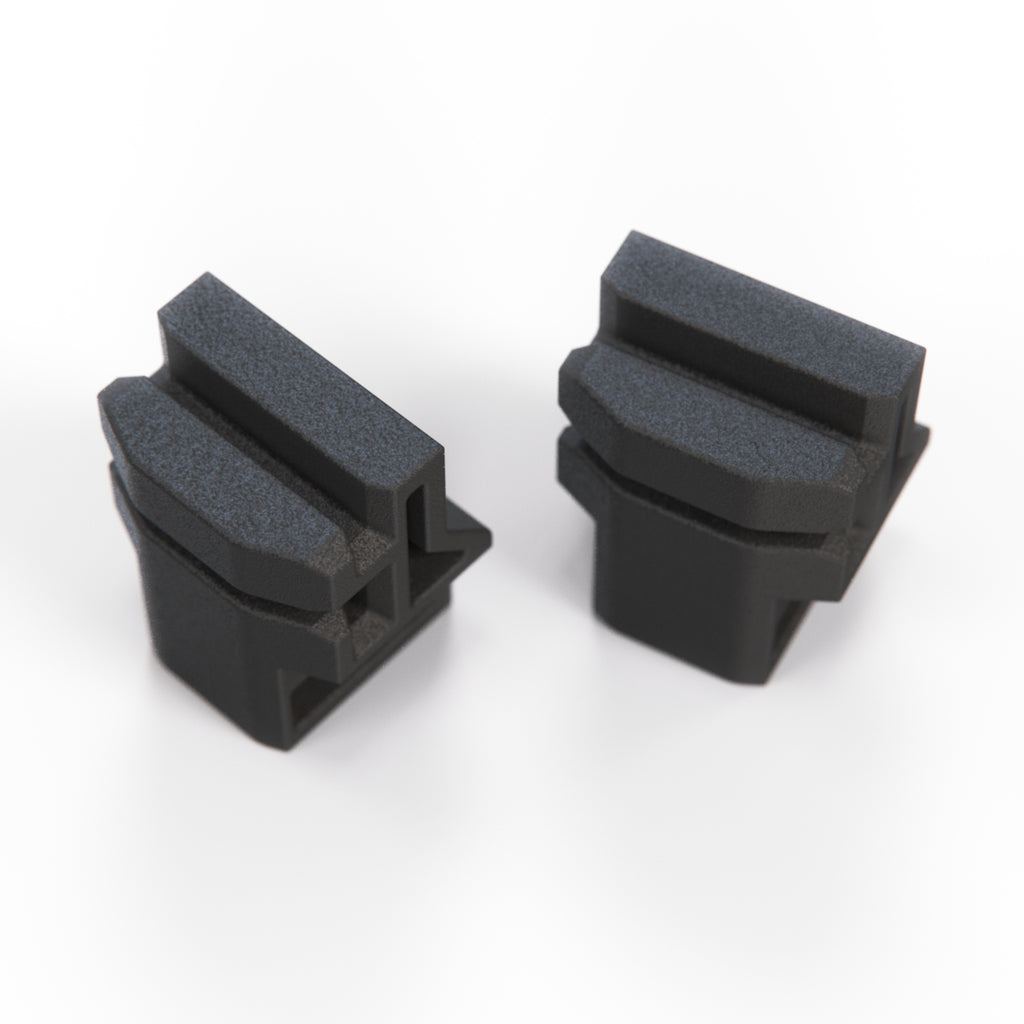 Fiat 500 Sunroof Bracket Component of Repair Kit Set of 2 Left and Right Black — view 3