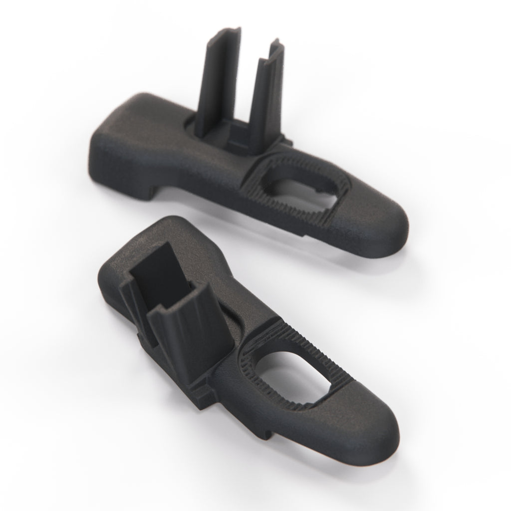 Fiat 500 Sunroof Bracket Component of Repair Kit Set of 2 Pieces Left and Right Black