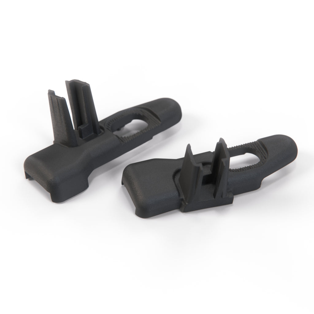 Fiat 500 Sunroof Bracket Component of Repair Kit Set of 2 Pieces Left and Right Black — view 2