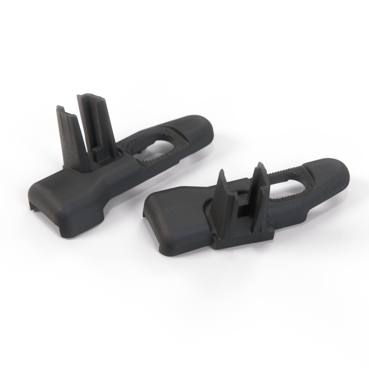 Fiat 500 Sunroof Bracket Component of Repair Kit Set of 2 Pieces Left and Right Black — view 2