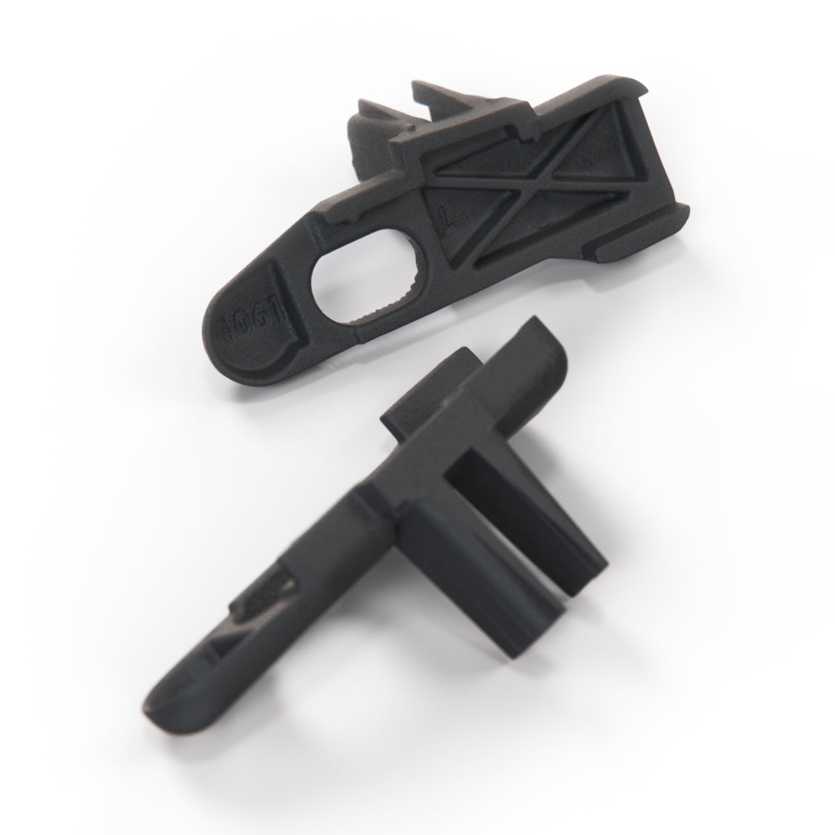 Fiat 500 Sunroof Bracket Component of Repair Kit Set of 2 Pieces Left and Right Black — view 3
