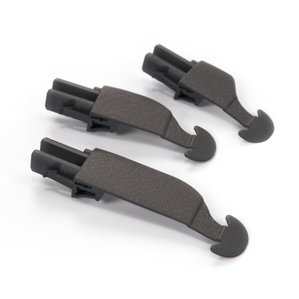Fiat 500 Sunroof Bracket Repair Kit Set of 3 Left or Right Black (77365912)