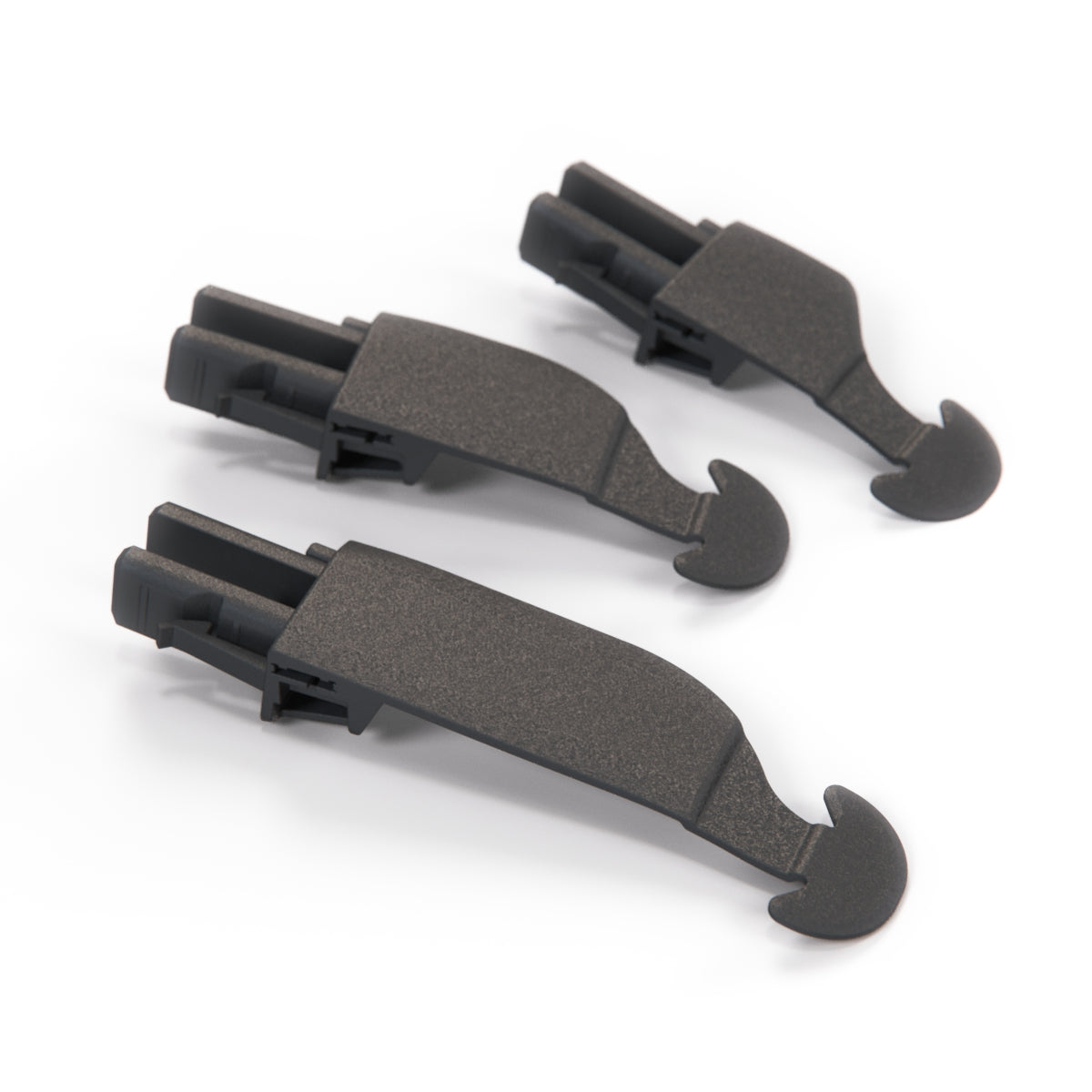 Fiat 500 Sunroof Bracket Repair Kit Set of 3 Left or Right Black (77365912)