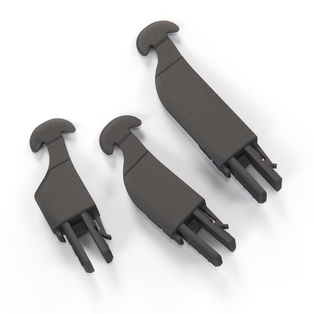 Fiat 500 Sunroof Bracket Repair Kit Set of 3 Left or Right Black (77365912) — view 2