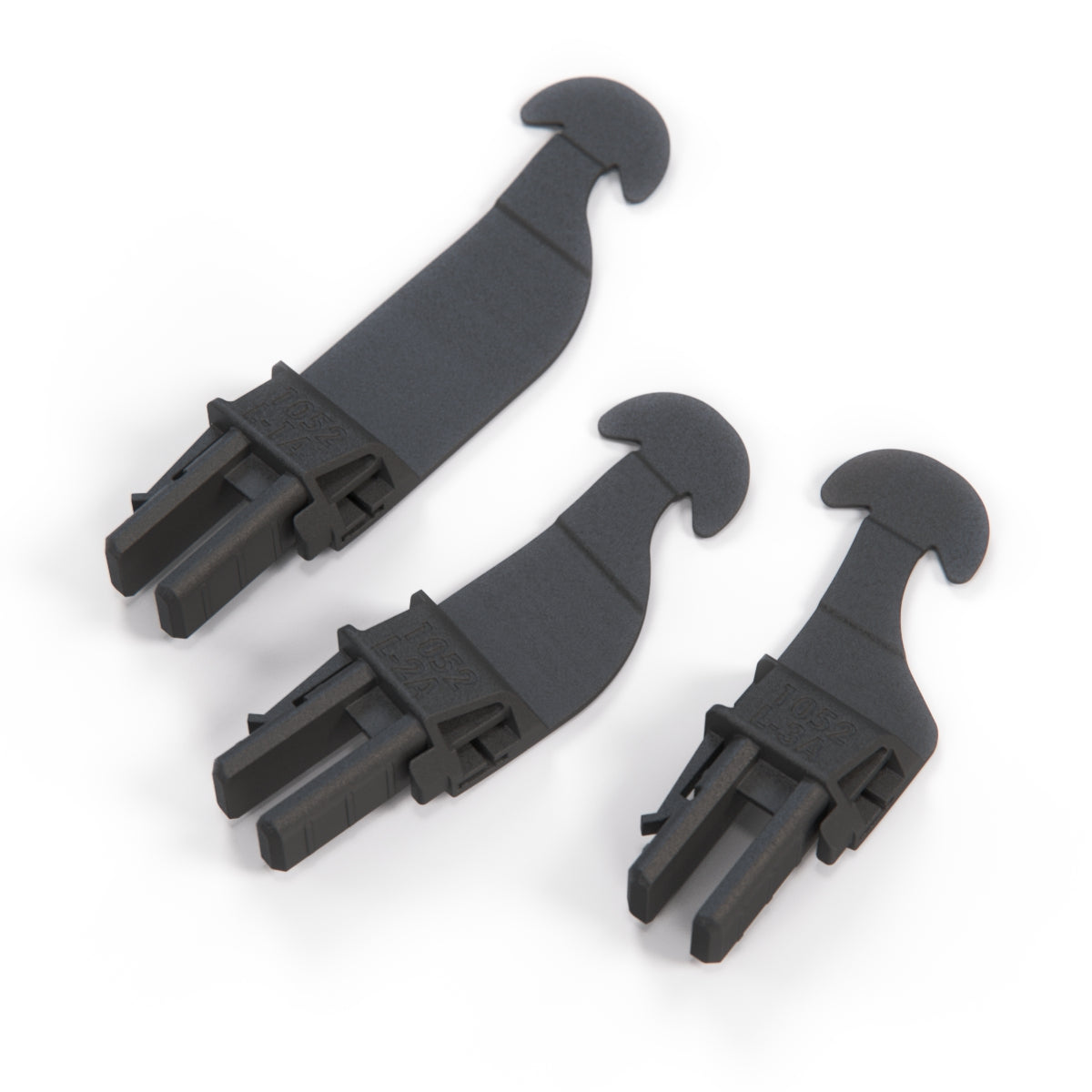 Fiat 500 Sunroof Bracket Repair Kit Set of 3 Left or Right Black (77365912) — view 3