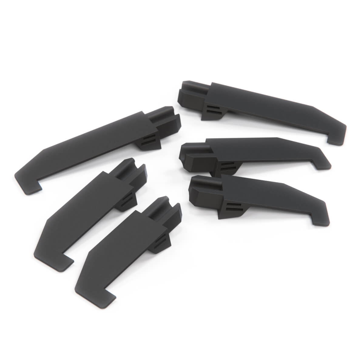 Fiat 500 Sunroof Bracket Repair Kit Set of 6 Elements Black (68316370AA)