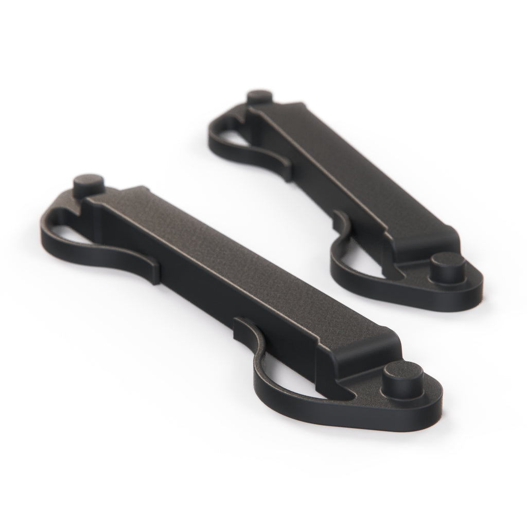 Fiat 500 Sunroof Hood Guide Repair Kit Set of 2 Black (131227100AS00) — view 2