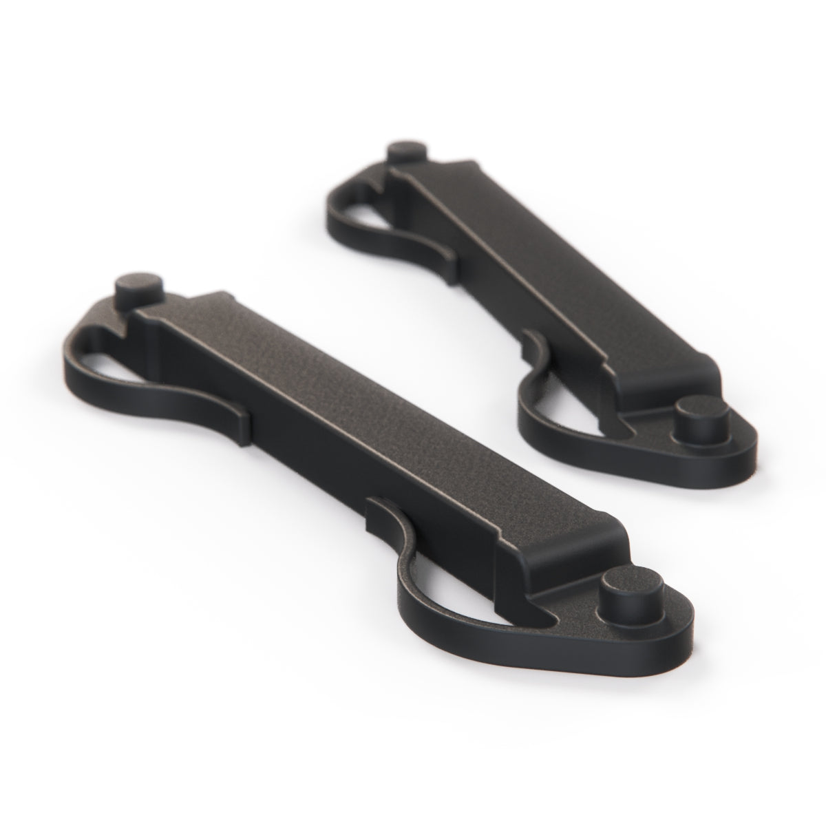 Fiat 500 Sunroof Hood Guide Repair Kit Set of 2 Black (131227100AS00) — view 2