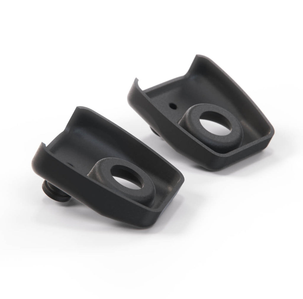 Fiat 600 Seat 124 127 600 Seat Belt Bolt Cap Cover and Hook Holder Set of 2 Black — view 4