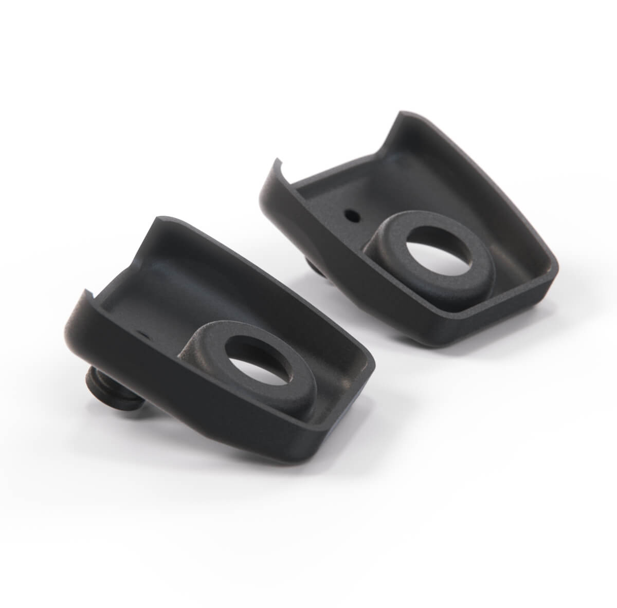Fiat 600 Seat 124 127 600 Seat Belt Bolt Cap Cover and Hook Holder Set of 2 Black — view 4