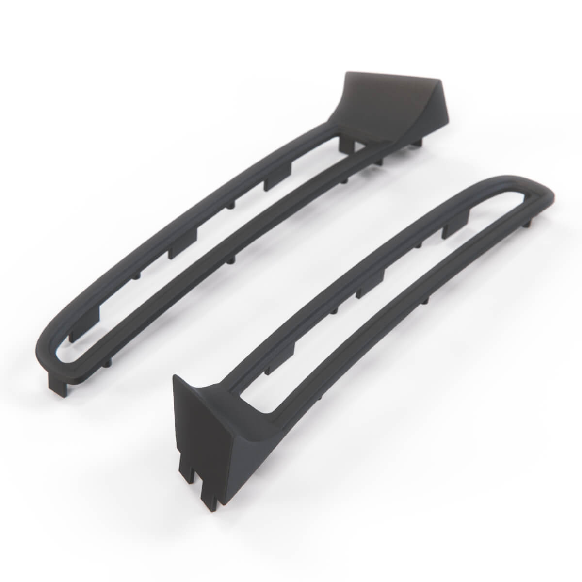 Fiat Seicento 600 Sporting Abarth Schumacher Front Light Lower Grille Set of 2 Black — view 3