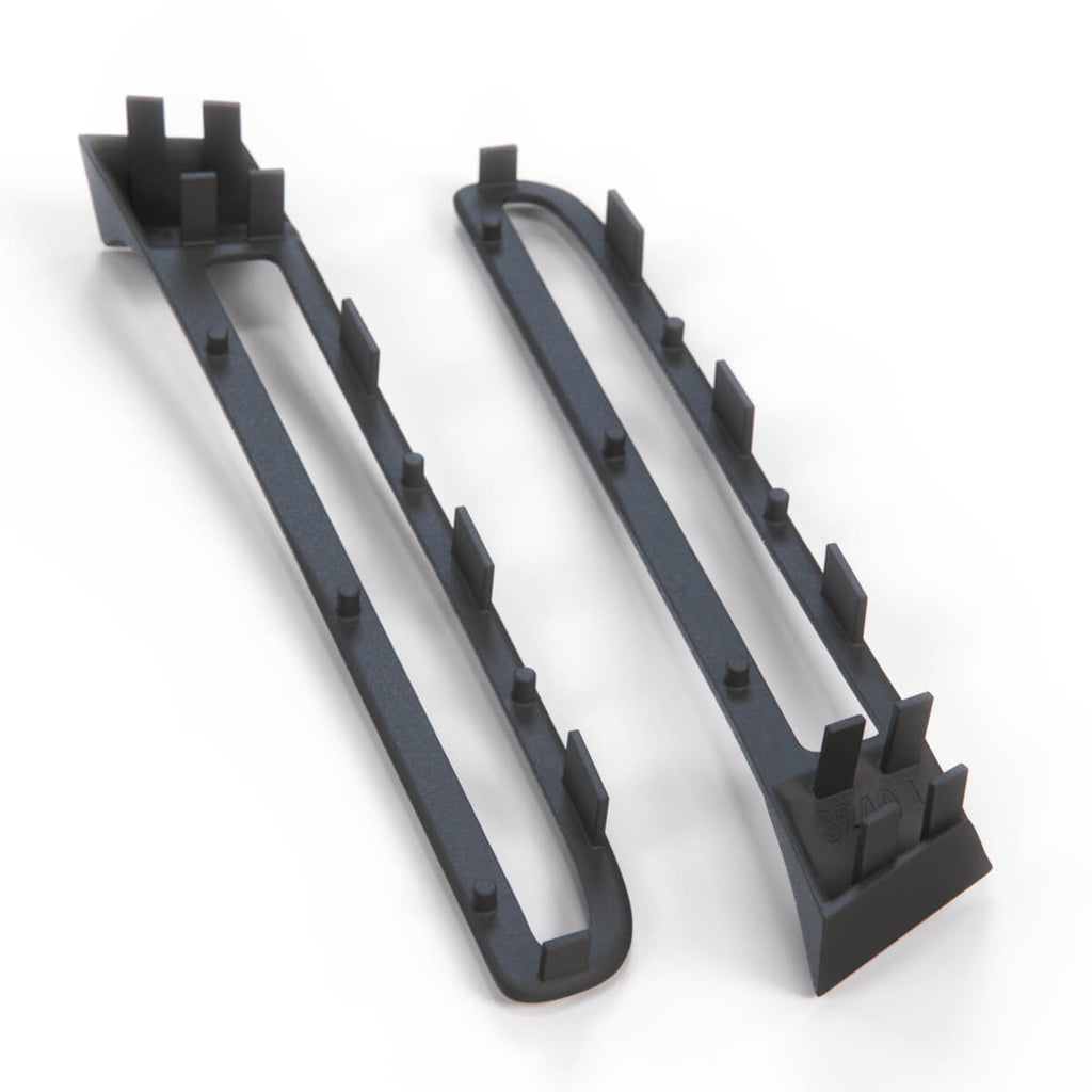 Fiat Seicento 600 Sporting Abarth Schumacher Front Light Lower Grille Set of 2 Black — view 4