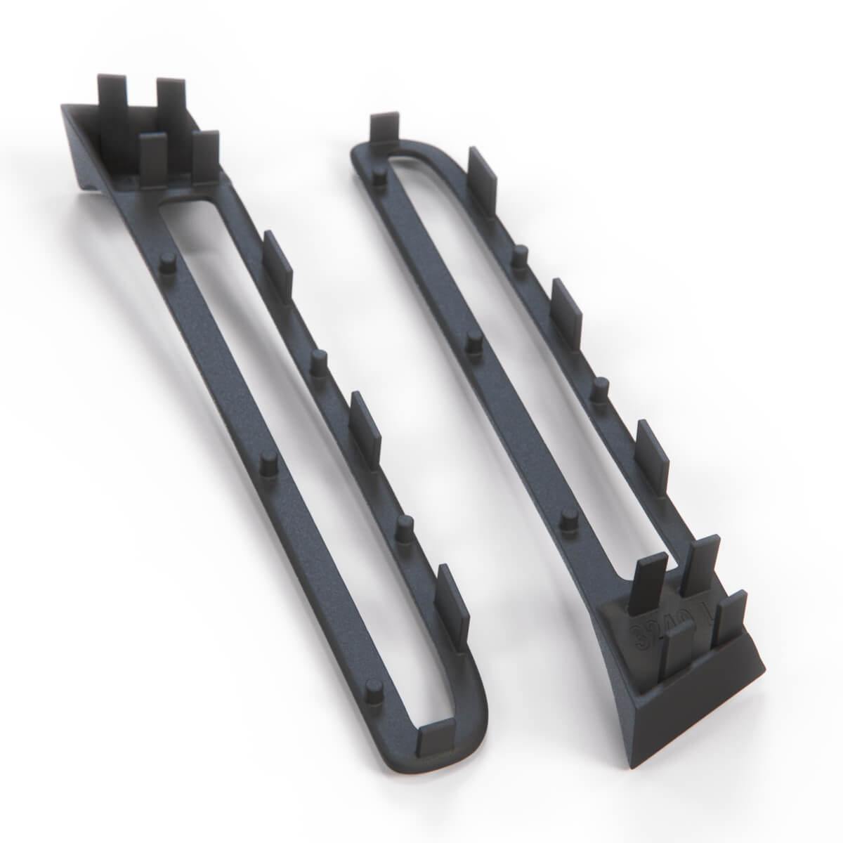 Fiat Seicento 600 Sporting Abarth Schumacher Front Light Lower Grille Set of 2 Black — view 4