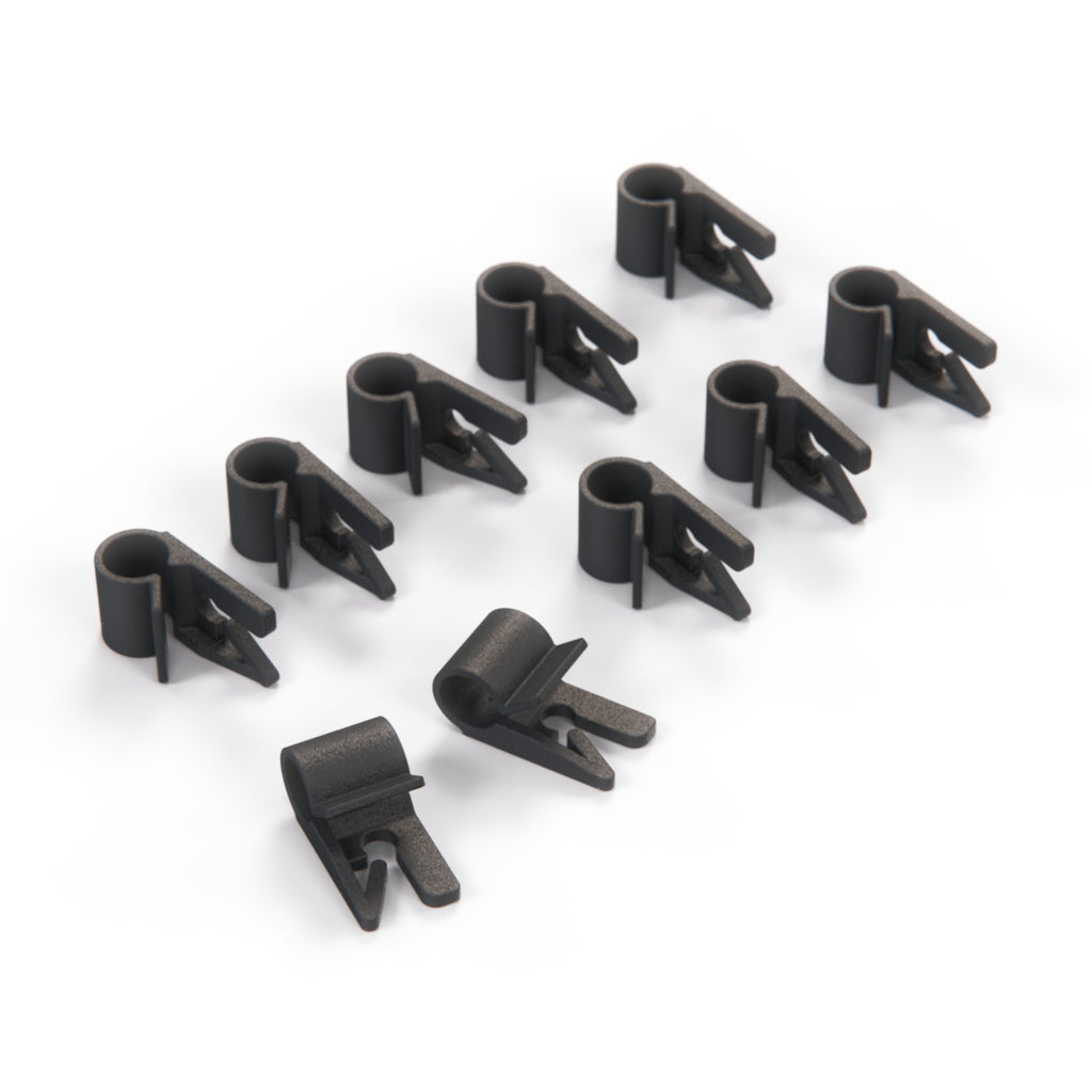 Ford Capri MkIII Fuel Line Clips Set of 10 Black