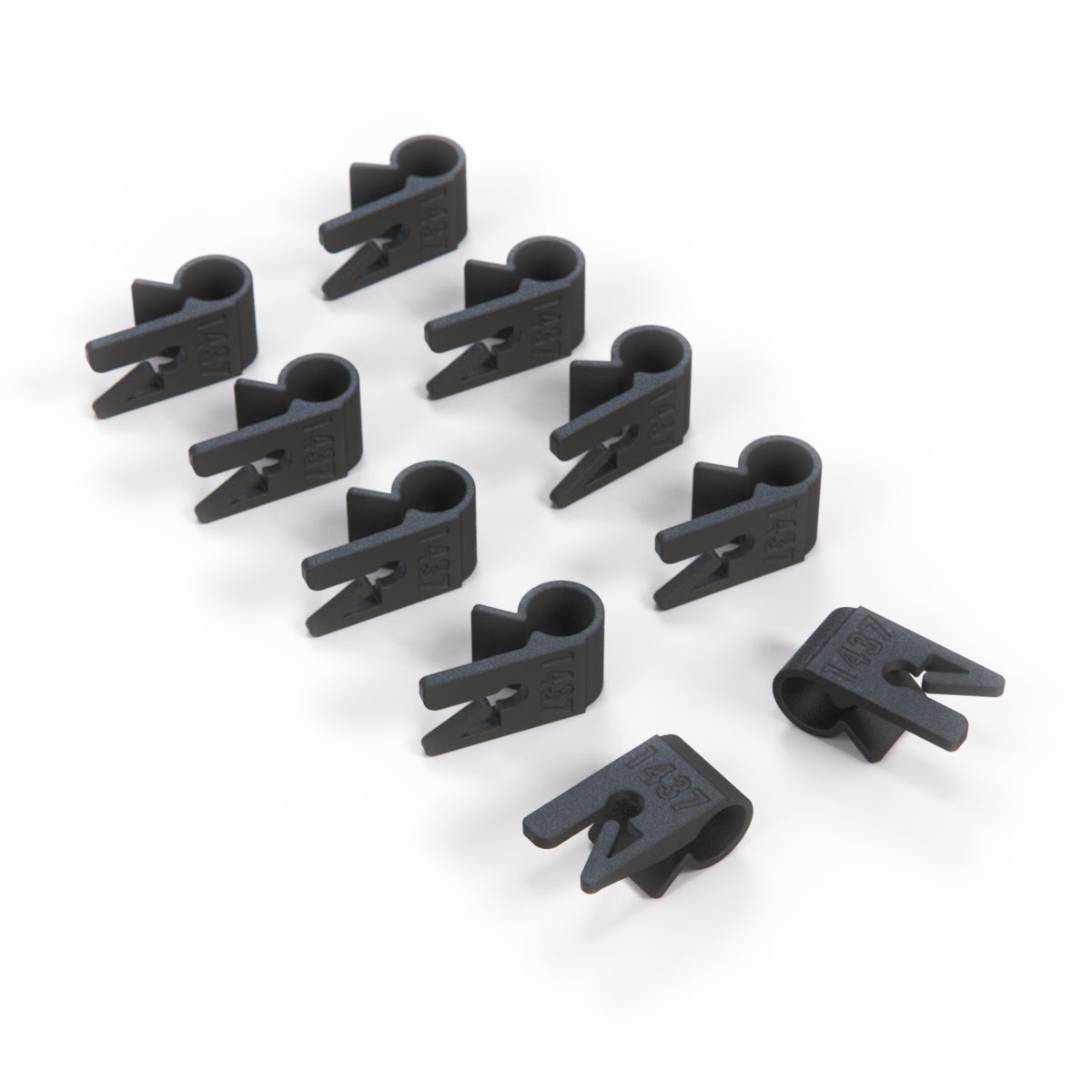 Ford Capri MkIII Fuel Line Clips Set of 10 Black — view 2