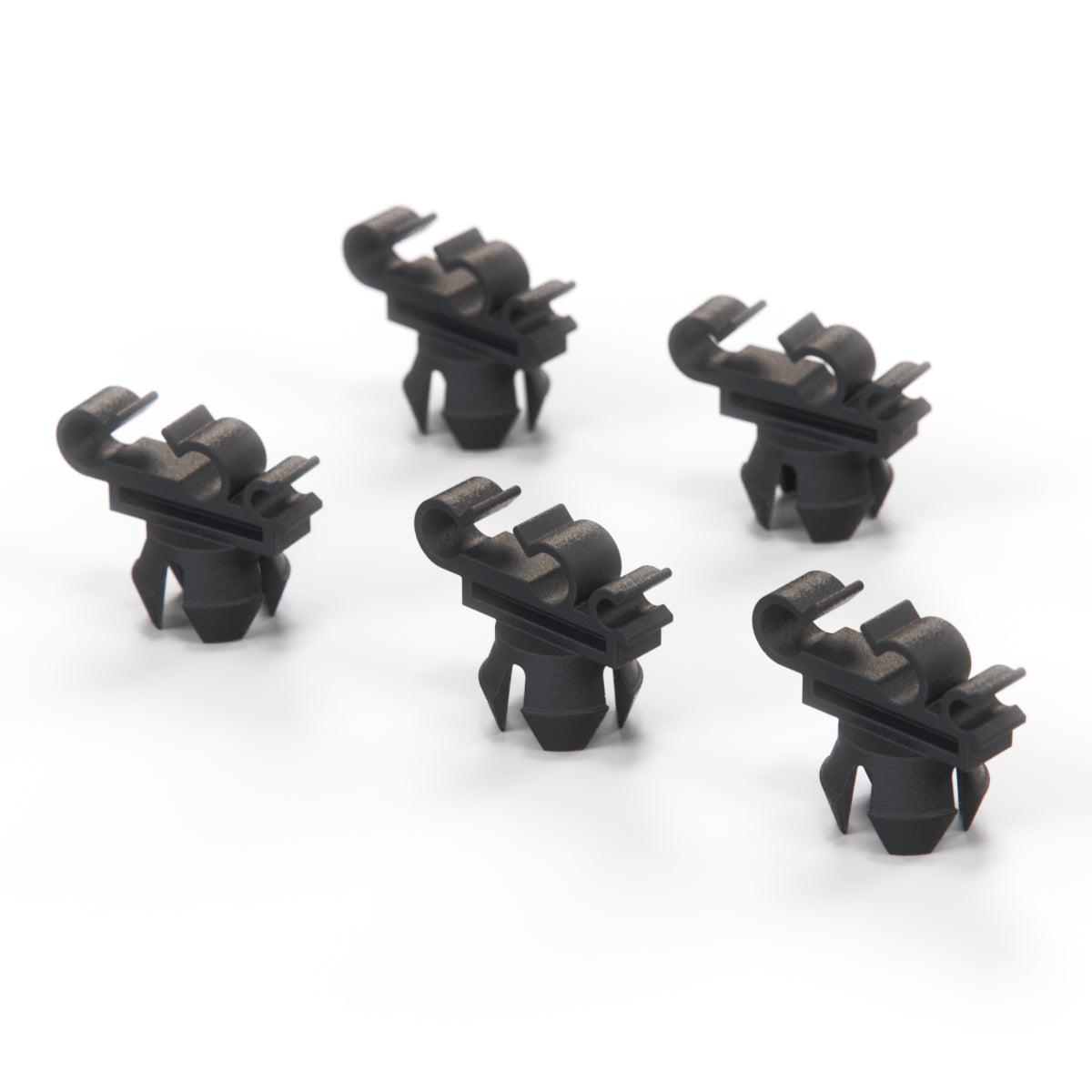 Ford Cosworth Sierra Sapphire Fuel Line Retaining Clip Set of 5 Black (6148573) — view 2