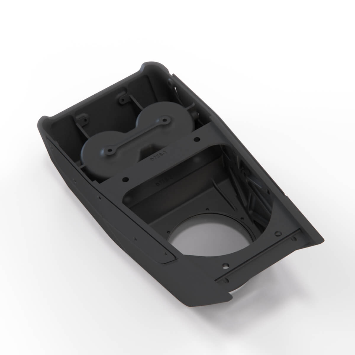 Ford Escort MK1 Custom Modular Centre Console Black — view 3