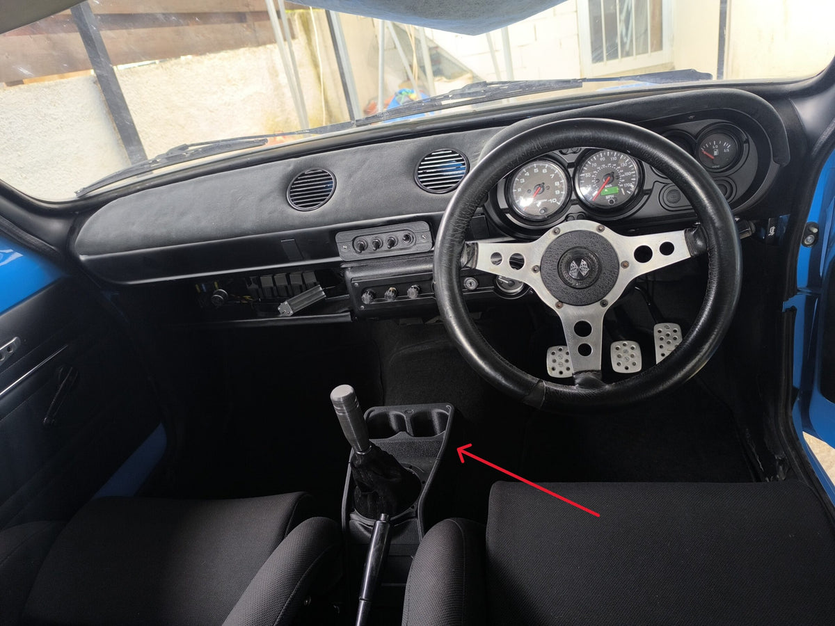 Ford Escort MK1 Custom Modular Centre Console Black — view 4