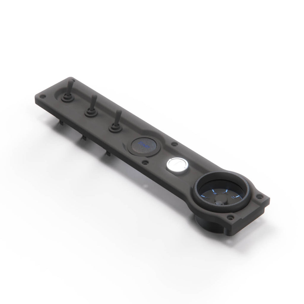 Ford Escort MK1 MK2 Centre Console Switch Panel Custom Fit Black