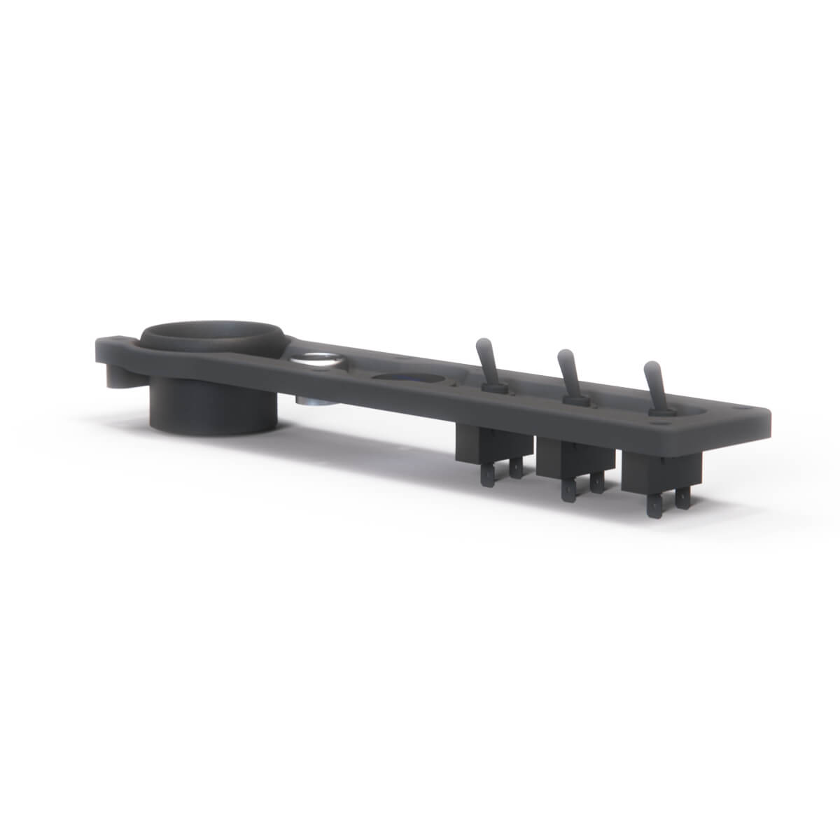 Ford Escort MK1 MK2 Centre Console Switch Panel Custom Fit Black — view 2